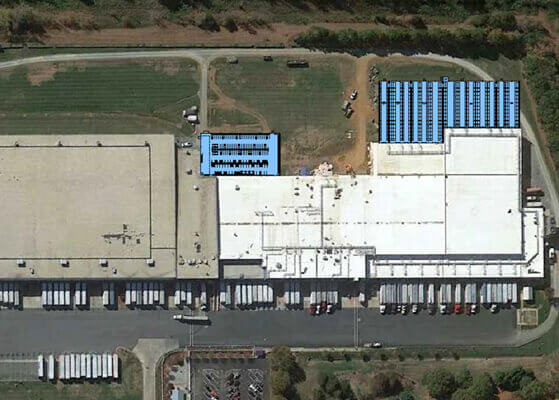 Aerial view of the Harris Teeter facility