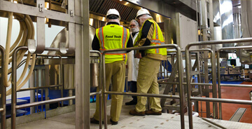 Food Tech engineers providing design-build services at a food process plant facility